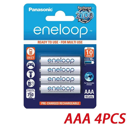 Panasonic Eneloop original AA AAA rechargeable battery 1.2v 1900mAh 800mAh pre-charged nimh suitable for flashlight camera toys