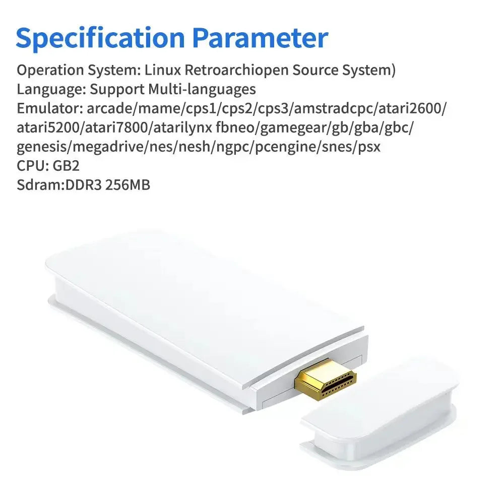 M15 Retro Game 64G 20000+ Games Retro Handheld Video Game Console Wireless Game Stick 4K Gamepads 20+ Simulators