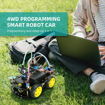 Tscinbuny Smart Robot Car Kits For Arduino Robot DIY Project Programming Automation Equipment Complete Kits Coding Robot