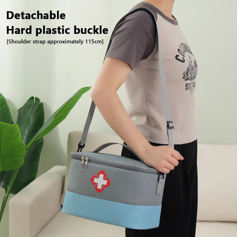 First Aid Kit Medicine Storage Bag Portable Outdoor Rescue Bag Household Large Capacity Medical Kit Storage Organizer
