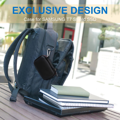 LTGEM EVA Hard Case for Samsung T7 Shield 1TB 2TB Portable SSD External Solid State Drive Protective Travel Carrying Storage Bag