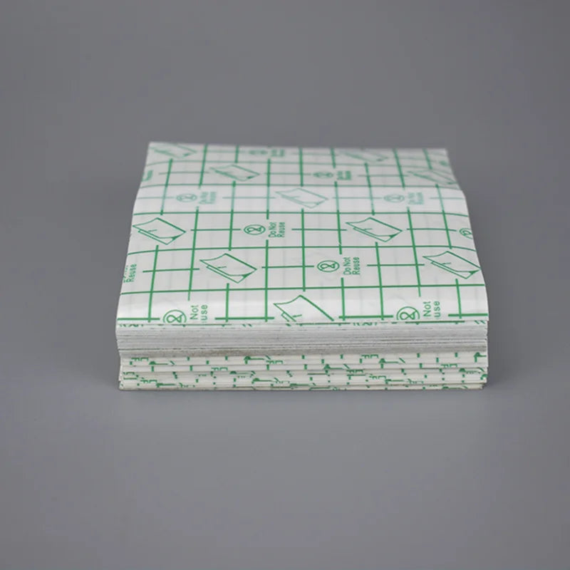 100Pcs Medical Transparent Wound Dressing PU Film Waterproof Adhesive Plaster Fixation Tape Tattoo Film Skin Protect Patch