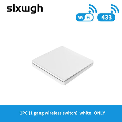 LVGESS 16A WIFI Switch Smart Home Tuya App Remote Control Smart Timer Switch No Battery Light Switch Work with Google Home Alexa