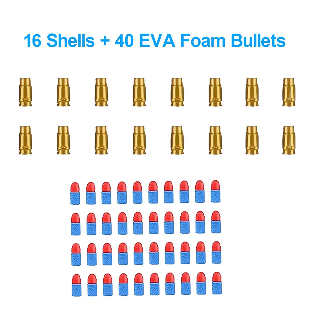 32 Shells And 100 Soft EVA Bullets For Toy gun Glock Colt 1911 Shooting Game For Kids Boys