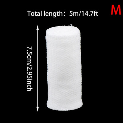 4.5m Length Gauze Roll Bandage Skin Friendly Breathable First Aid Gauze Wound Dressing Medical Nursing Emergency Care Bandage