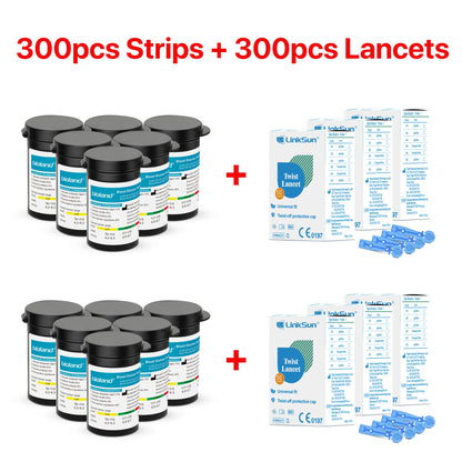 (50/100/200/300/500 pcs for G-427B and G-425-2/-3) bioland Blood Glucose Meter Test Strips and Lancets for Diabetes accessories