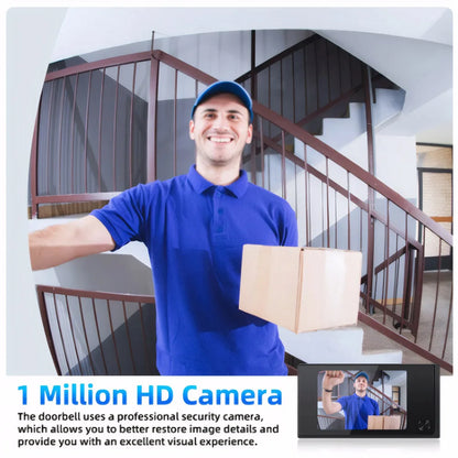 3.5 Inch Peephole Door Video Camera 120° Wide View Angle 1MP Digital Doorbell Viewer Outdoor Monitor for Home Security System