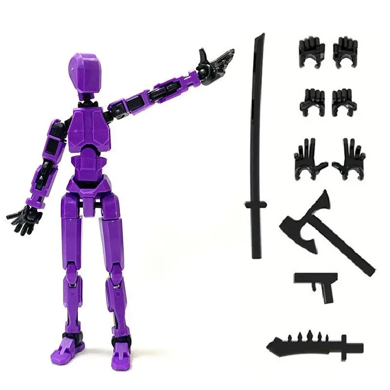 Titan 13 Action Figures T13 Figure 3D Printed Multi-Jointed Movable Lucky 13 Action Figure Nova 13 Action Figure Dummy