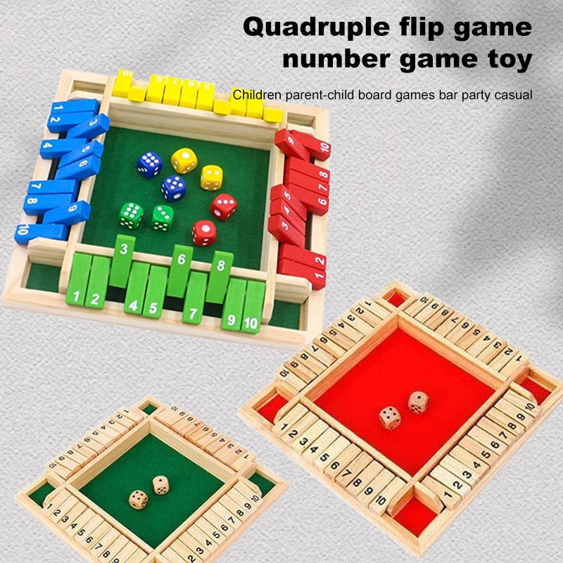 CPC CE Toys Four sided Flip Game Digital Game Toys Children's Parent Child Board Game Bar Party Leisure Game