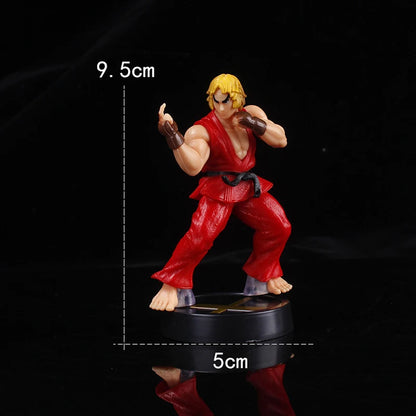 Anime Ken Masters Hoshi Ryu Action Figure PVC Toys Cute Street Fighter Game Dolls Room Decor Birthday Gift For Boys