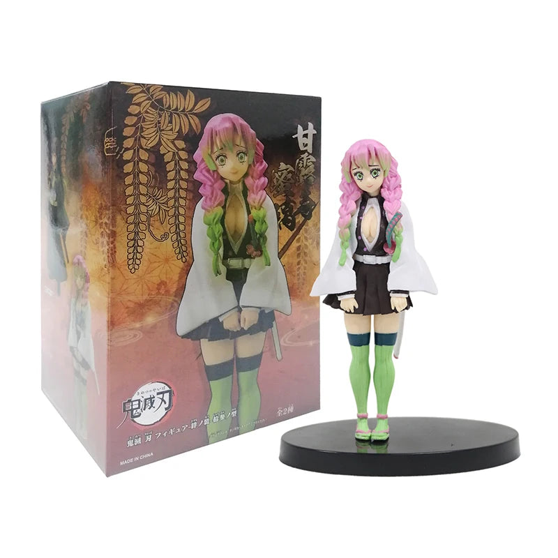 Demon Slayer Action Figure Anime Same Style Doll Toy Kamado Tanjiro Nezuko Zenitsu Collection Model PVC Material Birthday Gifts