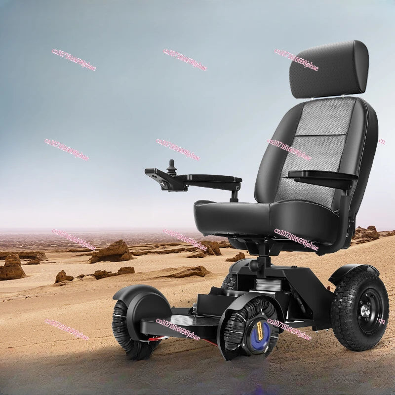 Electric wheelchair Off-road wheelchair for the elderly Intelligent fully automatic disabled four-wheel scooter