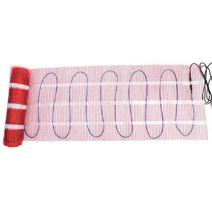 Floor Heating Pad with Digital Programmable Thermostat And Adhesive Back, Four Temperature Control Modes Uniform Heating