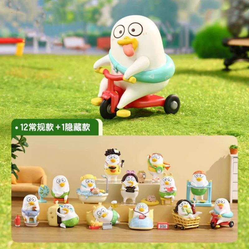 Genuine Blind Box Duckyo's Leisure Life Series Cute Doll Pvc Handmade Model Table Decoration Collect Toy Mysterious Boxtoy Gift