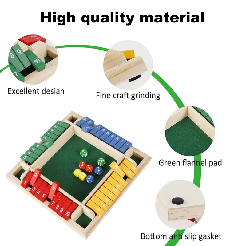 CPC CE Toys Four sided Flip Game Digital Game Toys Children's Parent Child Board Game Bar Party Leisure Game