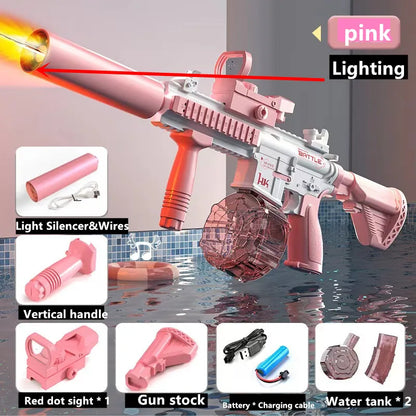 M416 Water Gun Electric pistolet Shoot Toy Full Automatic Summer Shoot Beach Outdoor Fun Toy For Children Boys Girl Adults Gift