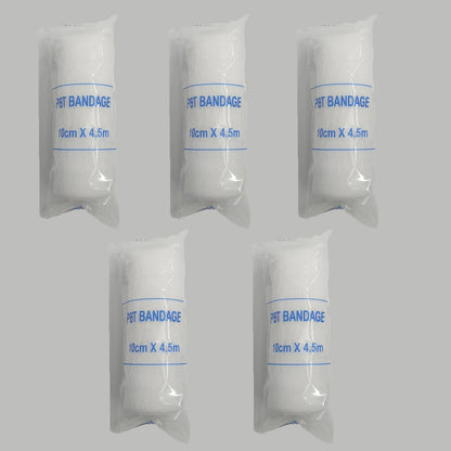 5-10 Rolls/Lot 10cmx4.5m PBT Elastic Bandage First Aid Kit Gauze Roll Wound Dressing Medical Nursing Emergency Care Bandage
