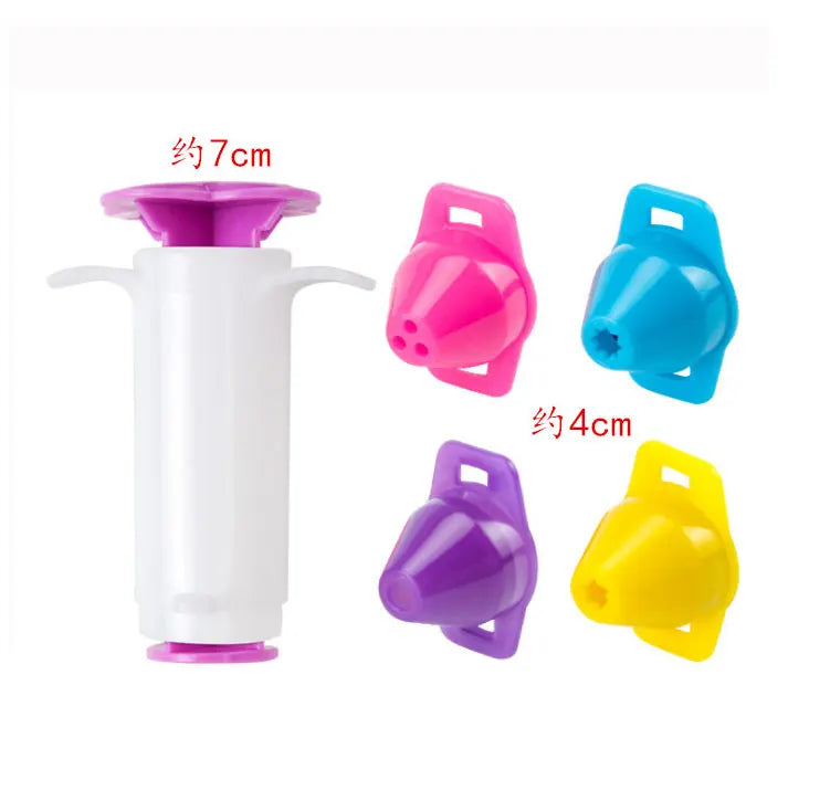 DIY Creative Dough Cutting Kit Plastic Knife Set Mold 3D Plasticine Mold Modeling Clay Accessories For Children Educational Toys