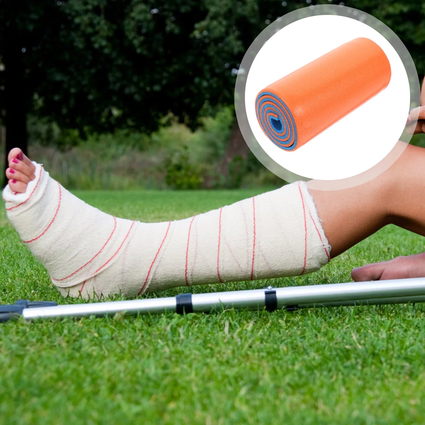 2 Pcs Emergency Medical Splint Fracture Fixing Polymer First Aid Supply Adjustable