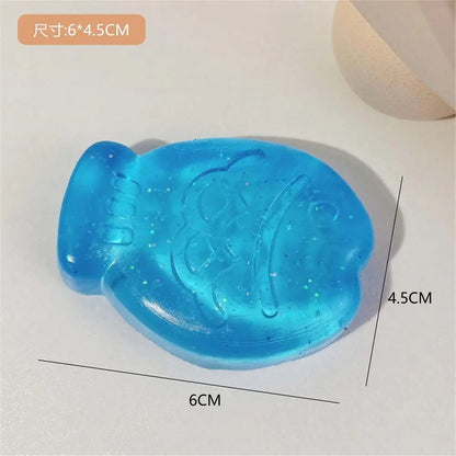 Creative Colorful Ice Block Squeeze Toy High Resilience Pinch Squeeze Anti-stress Ball Decompression Gifts Stress Relief Toys