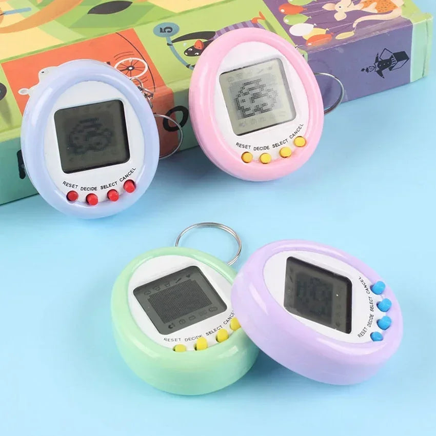 1Pcs 90S Nostalgic Tamagotchi Electronic Pets Console Toy Portable Keyring Funny Virtual Cyber Toy Christmas New Year Gift
