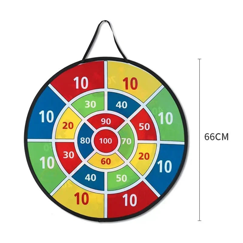 66CM Large Dart Board Kids Dart Board with Sticky Balls Boys Toys Indoor Sport Outdoor Fun Family Party Play Game Toys