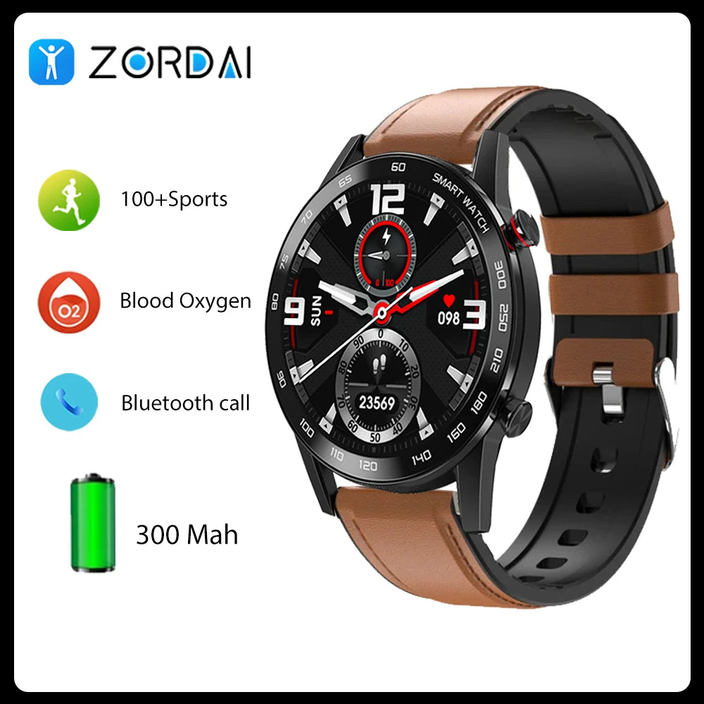 Zordai DT95 Smart Watch Men 1.3"HD Full Touch Heart Rate GPS Sport Fitness Watch Waterproof IP68 For Xiaomi Huawei Watch GT3 Pro