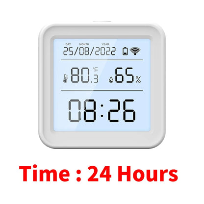 Tuya WIFI Temperature Humidity Sensor Hygrometer Thermometer Smart Home Backlight Smart Life Support Alexa Google Assistant
