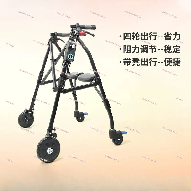 High-end electric wheelchair intelligent fully automatic folding lightweight small ultra-light portable disabled elderly scooter