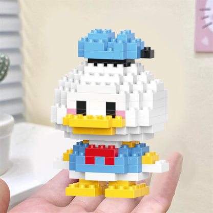 Disney Anime Princess Building Blocks Stitch Mickey Mouse mini Action toy Figures Blocks Toys Bricks Assemble Toys Kids Gifts