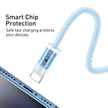 20W PD USB To iPhone Charger Cable For Apple iPhone 14 13 12 11 Pro Max mini X XS XR 8 7 6 Plus SE 2020 Fast Charging Weave Wire