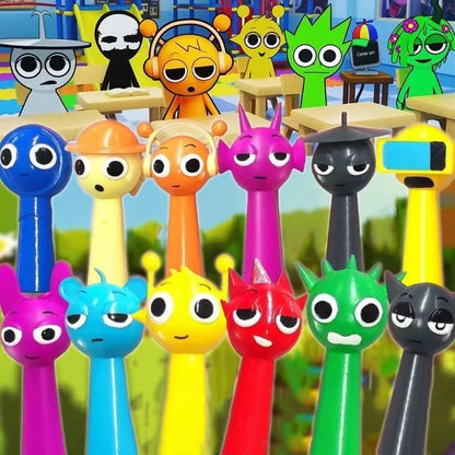 2025 New Sprunki Figurine Model PVC Sprunki Game Action & Toy Figures Set Kids for Christmas Birthday Gifts