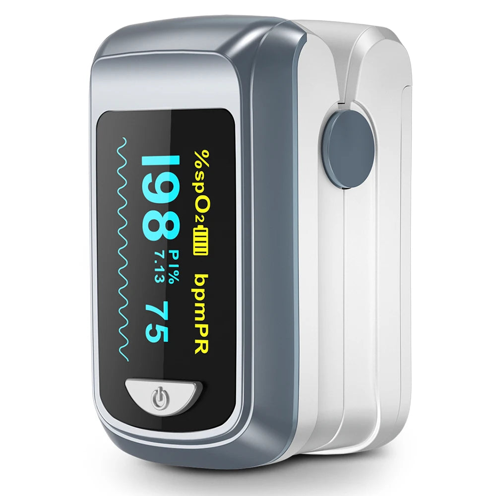 HealthTree Finger Pulse Oximeter SPO2 PR PI RR Blood Oxygen Saturation Meter Heart Rate Monitor OLED Oximetro De Dedo