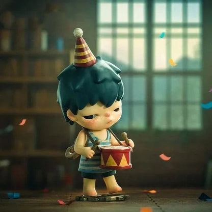 POP MART Hirono Mime Series Blind Random Box Toys Cute Action Anime Figure Kawaii POP MART Mystery Box Model Designer Doll Gift