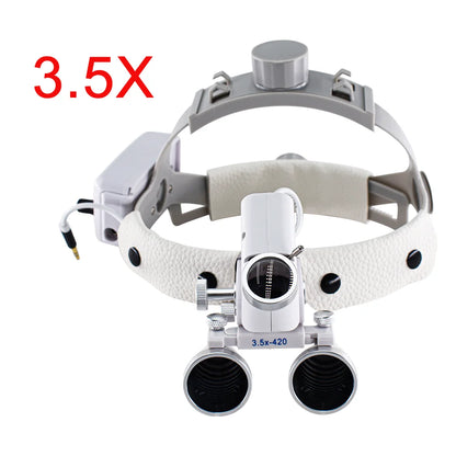 Dental ENT Headlight 5W LED Lamp with 2.5X/3.5X Loupes Surgical Light For Dentist Medical Light Dentistry Equipment DEASIN