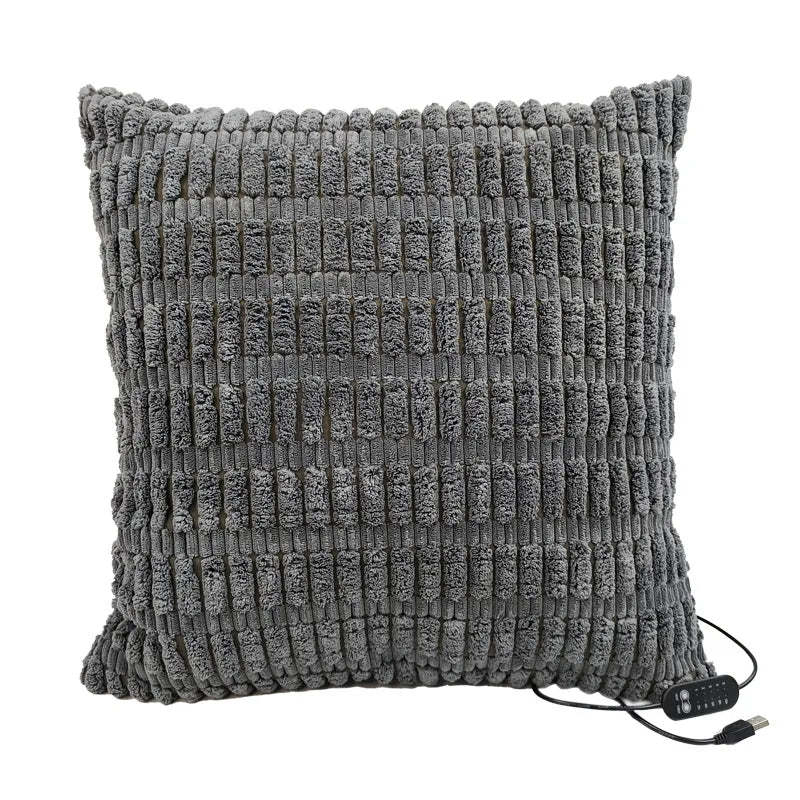 45x45cm USB Electric Cushion Portable Heating Pillow 5-Block Temperature Control Menstrual Cramps Period Pain Relief Heated Pad