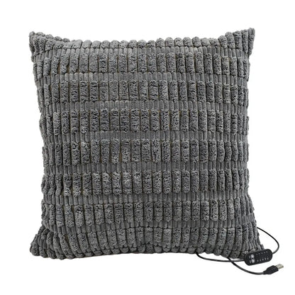 45x45cm USB Electric Cushion Portable Heating Pillow 5-Block Temperature Control Menstrual Cramps Period Pain Relief Heated Pad