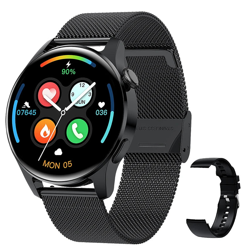 2024 Smart Watch For Xiaomi Huawei Android IOS Waterproof Smartwatch Men Blood Pressure Monitor Watch Sport Heart Rate Bracelet