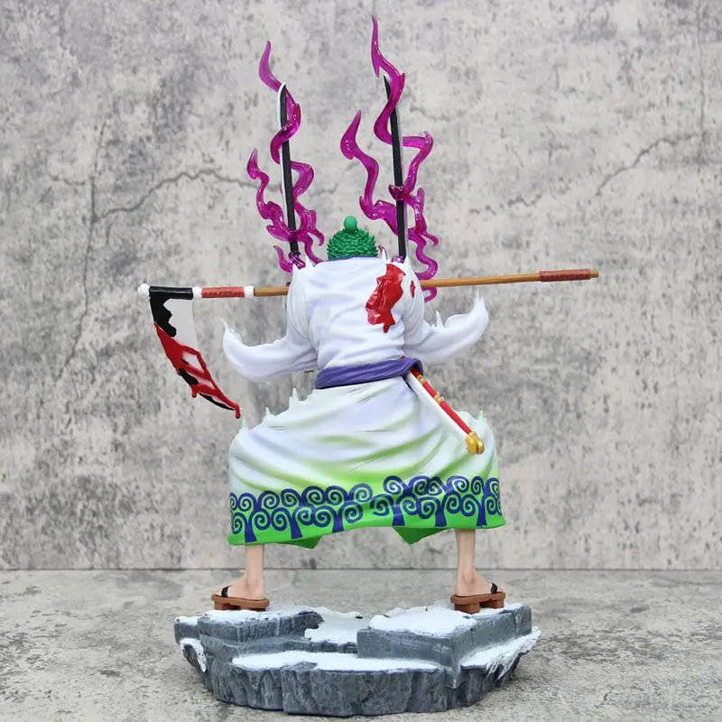 31cm One Piece Figures GK Roronoa Zoro Action Figures Inferno Ghost Chopper Anime PVC Model Collection Ornament Birthday Toys