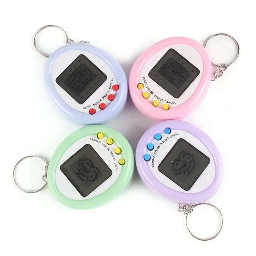1Pcs 90S Nostalgic Tamagotchi Electronic Pets Console Toy Portable Keyring Funny Virtual Cyber Toy Christmas New Year Gift