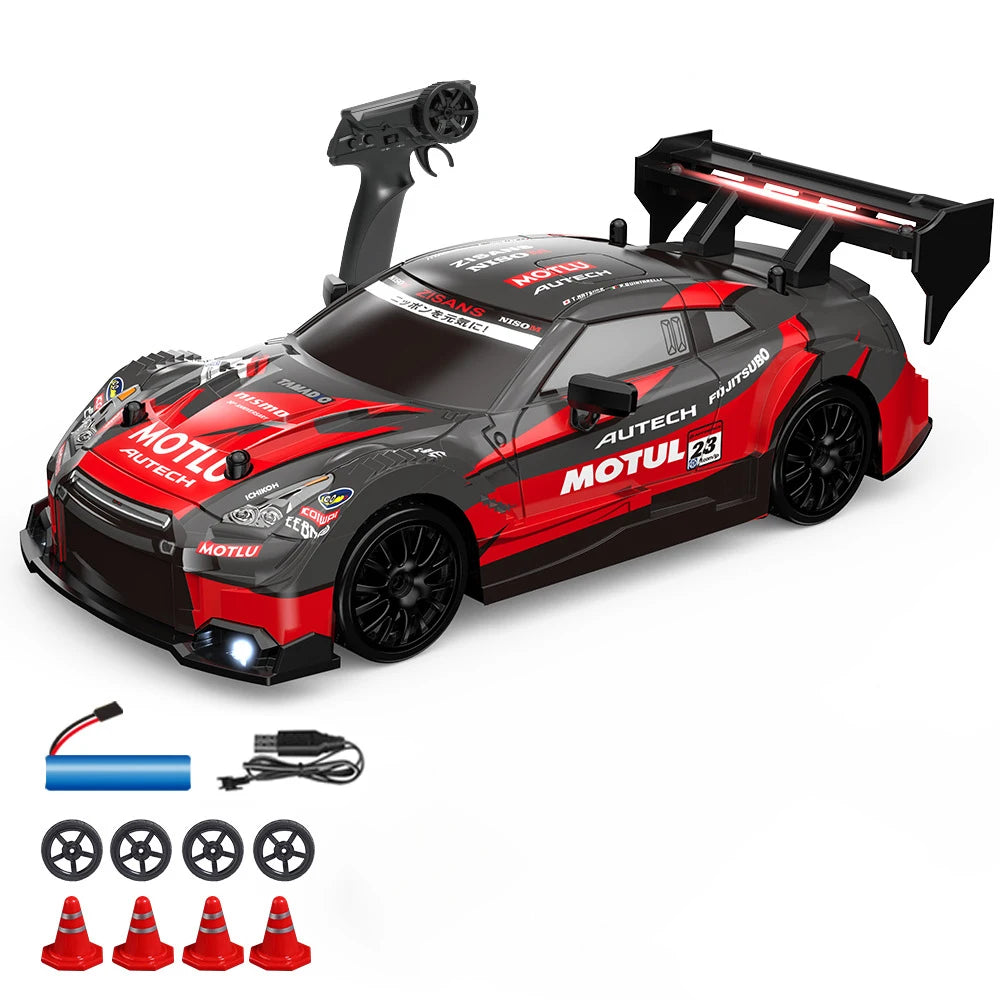 1:24 Rc Car Kids Toys 30Km/h Remote Control Racing Cars Radio-Control Drifting Vehicle with Led Light Electric Toy Children Gift