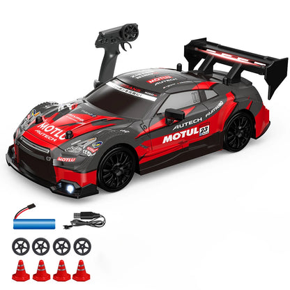 1:24 Rc Car Kids Toys 30Km/h Remote Control Racing Cars Radio-Control Drifting Vehicle with Led Light Electric Toy Children Gift