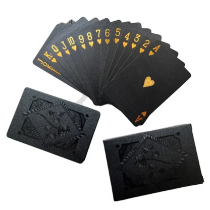 Color Rose Black Gold Playing Card Game Card Group Waterproof Poker Suit Magic Dmagic Package Board Game Gift Collection