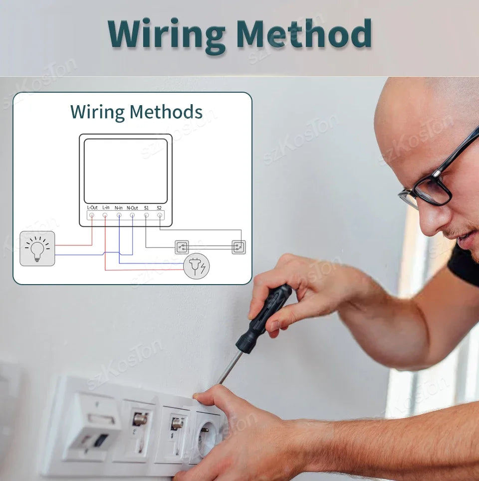 RF433 WiFi Smart Switch Tuya 16A Home Mini Relay Receiver DIY Light Switch Automation Controller Voice Works with Alexa Google