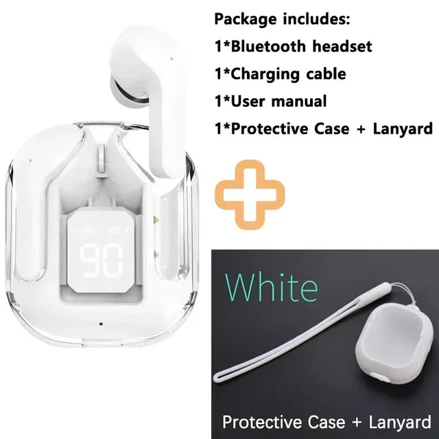 (Buy Earphone And Get: Protective Case + Lanyard)T2 Gaming Earbuds TWS Bluetooth 5.3 HIFI Bass Wireless Headphone Sports Headset
