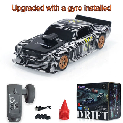 Upgrade Mini Toys Fully Proportional 1/43 RC Speed Car Gyro 4WD RTR 2.4G Radio Control Racing Drifting Car High Speed Model Gift