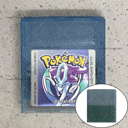 GBC Video Game Cartridge Console Card Pokemon Blue/Crystal/Green/Gold/Red/Silver/Yellow High Quality with Multi-language