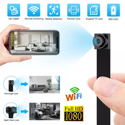 Mini Camera HD 1080P Infrared Night Vision WiFi Camera DIY Portable Wireless Module Remote View P2P Camcorder Video Recorder