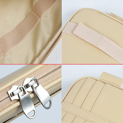 Car Sun Visor Organizer Storage Box Auto Sunglasses Clip Stowing Tidying Bag Bill Pen Card Holder CD DVD Organizer with Zipper