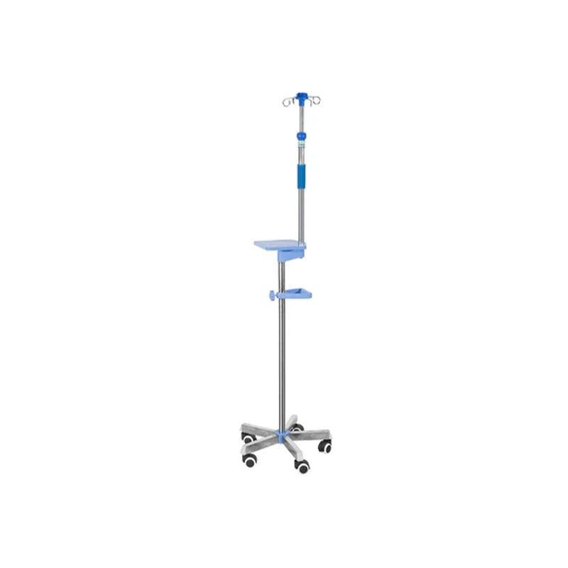Hospital Portable And Foldable IV Pole Stand Flexible  Stand Medical Drip Stand